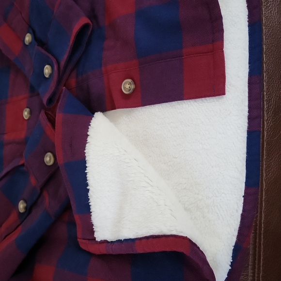 J. Crew Sherpa Lined Oversized Plaid Shacket - Picture 11 of 14